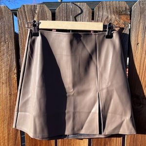Faux Leather Mini Skirt